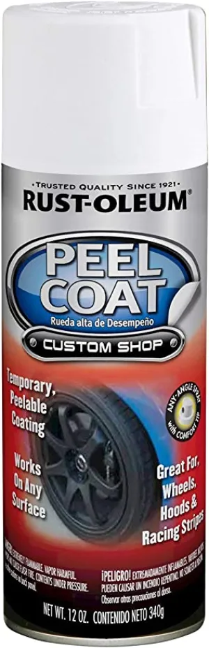 11OZ Automotive Peel Coat Spray - White