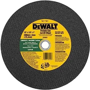 12 IN. x 1/8 IN. x 1 IN Abrasive Concrete/Masonry Cutting Wheel