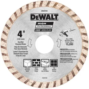 4 IN. High Performance Diamond Masonry Blade