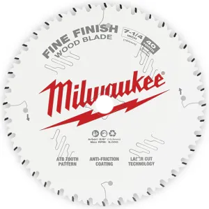 7-1/4 In. 40t Fine Finish Circular Saw Blade