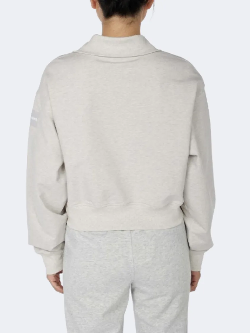 Anta Iconic Knit Women Lifestyle Sweatshirt Heather Grey