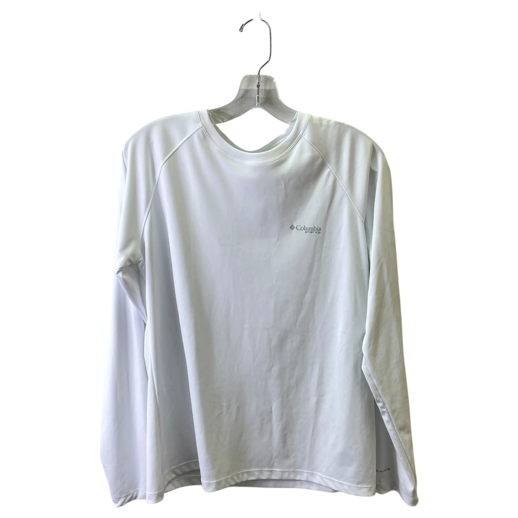 Athletic Top Ls Crewneck By Columbia In White, Size:L