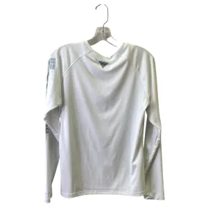 Athletic Top Ls Crewneck By Columbia In White, Size:L