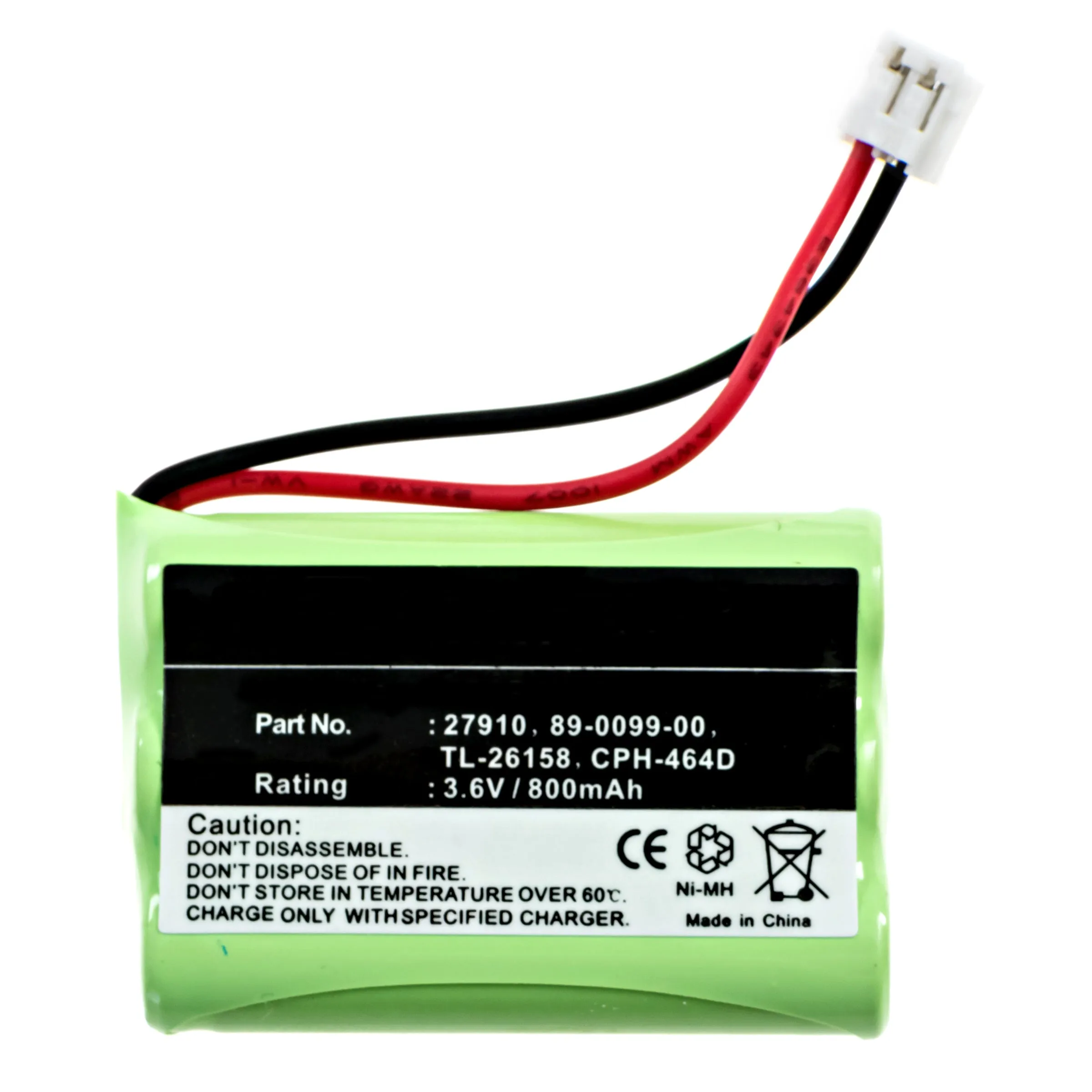 Batteries N Accessories BNA-WB-H303 Cordless Phone Battery - Ni-MH 1X3AAA/D, 3.6 Volt, 800 mAh, Ultra Hi-Capacity Battery