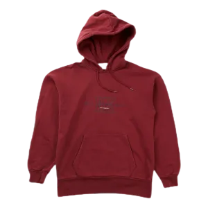 Bulky Hoodie Faded Dark Red Hk
