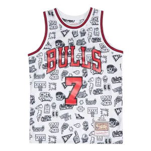 Bulls Doodle Swingman Jersey - Toni Kukoc